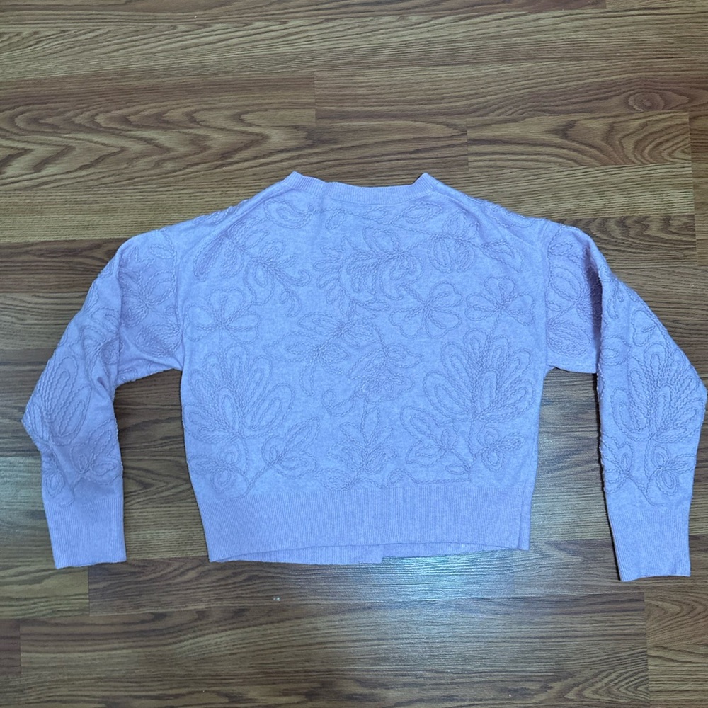 Zara Light Pink Floral Cardigan - Picture 3 of 3